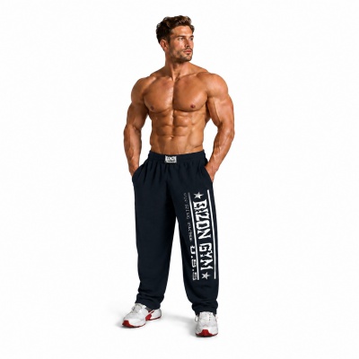 Bizon Gym Tepláky 121 - černá